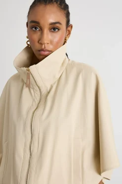 Cappa in cotone antigoccia - Beige