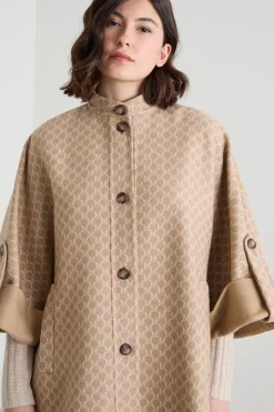 Cappa in lana e cashmere - Beige