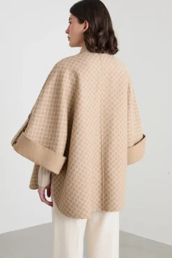 Cappa in lana e cashmere - Beige