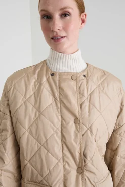 Cappa in taffetà antigoccia - Beige