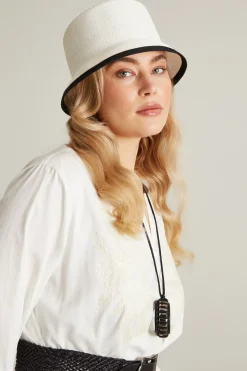 Cappello bicolore - Bianco Nero