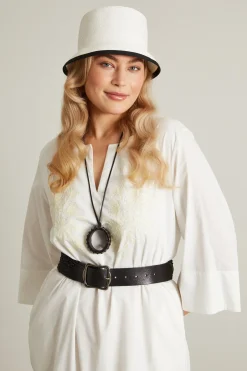 Cappello bicolore - Bianco Nero