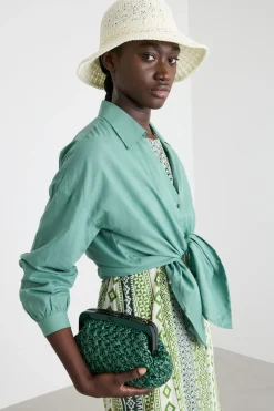 Cappello cloche in maglia - Bianco
