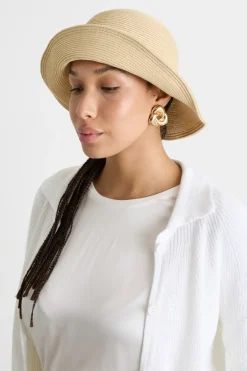 Cappello con perline - Beige