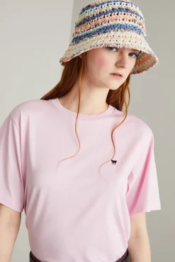 Cappello crochet - Bianco Rosa Azzurro