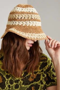Cappello in carta tessile - Beige Avorio