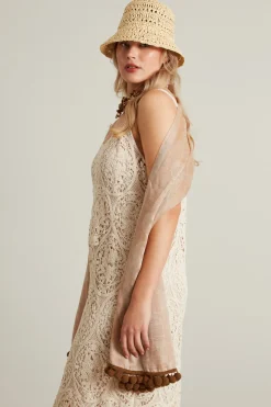 Cappello in rafia - Beige