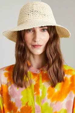 Cappello in rafia - Beige Chiaro