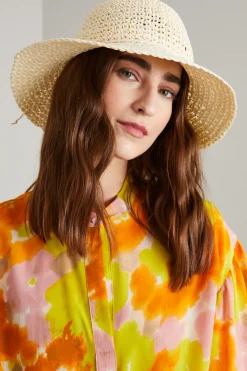 Cappello in rafia - Beige Chiaro