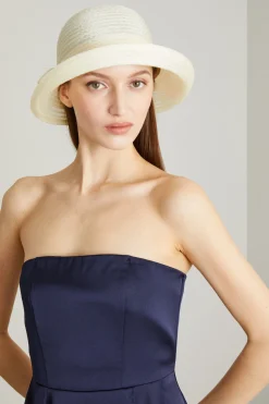 Cappello in rafia - Bianco