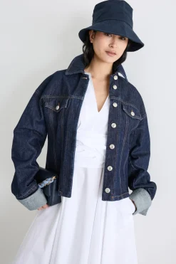 Cappello in tela - Blu