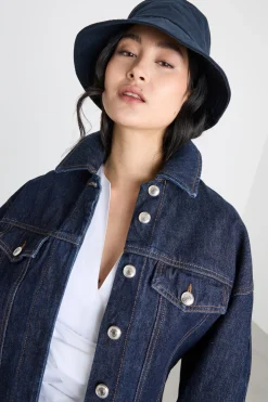Cappello in tela - Blu