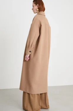 Cappotto a camicia - Cammello