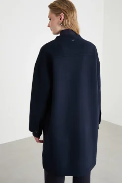 Cappotto a uovo - Blu
