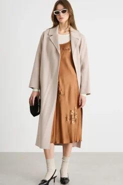 Cappotto a vestaglia - Cammello