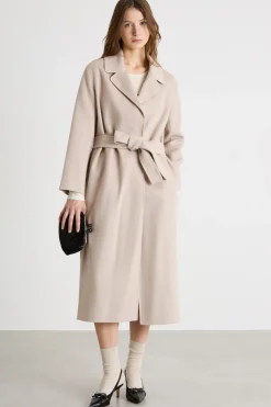 Cappotto a vestaglia - Cammello