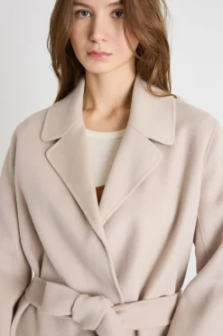 Cappotto a vestaglia - Cammello