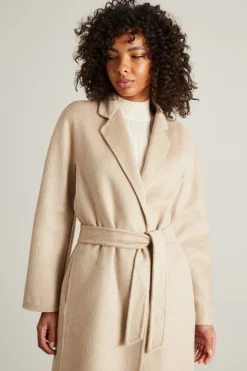 Cappotto a vestaglia in cashmere - Beige