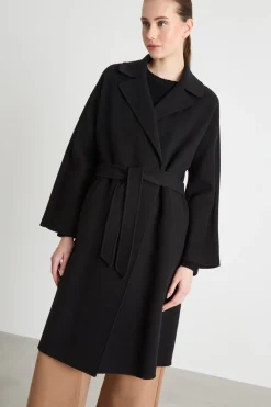 Cappotto a vestaglia - Nero