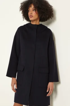 Cappotto con cappuccio - Blu Notte