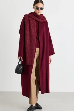 Cappotto con cintura - Bordeaux