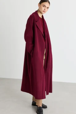 Cappotto con cintura - Bordeaux