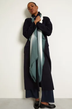 Cappotto con rever piccolo - Blu Notte