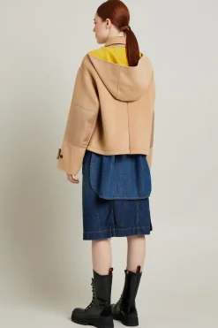 Cappotto con tasche a soffietto - Cammello Senape