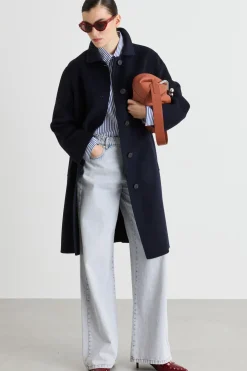 Cappotto con tasche multiple - Blu