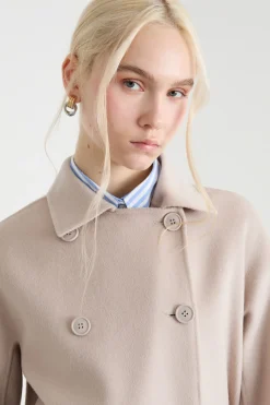 Cappotto doppiopetto - Beige