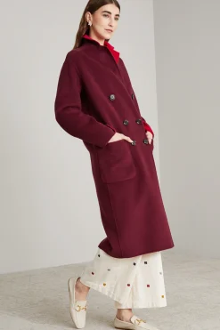 Cappotto doppiopetto reversibile - Bordeuax