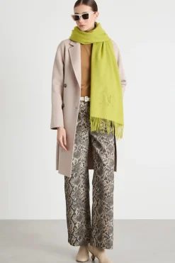 Cappotto dritto in tessuto doppio - Beige