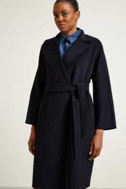 Cappotto in doppio di lana - Blu Notte