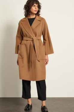 Cappotto in doppio di lana - Cammello