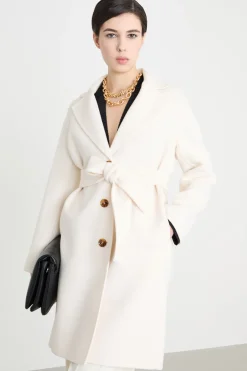 Cappotto in double - Bianco