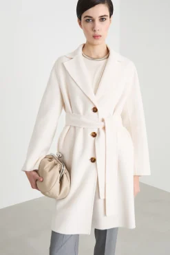 Cappotto in double - Bianco