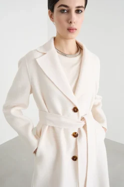 Cappotto in double - Bianco