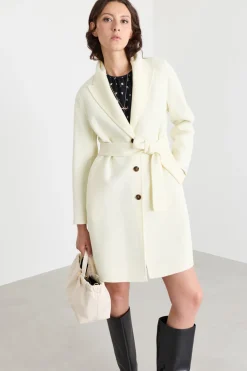 Cappotto in double - Bianco