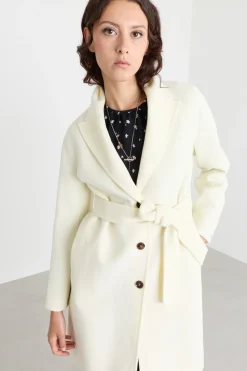 Cappotto in double - Bianco