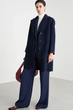 Cappotto in double - Blu