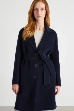 Cappotto in double - Blu