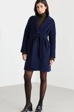 Cappotto in double - Blu
