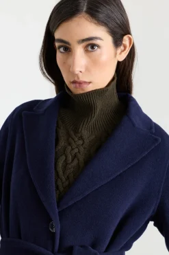 Cappotto in double - Blu