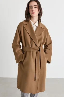 Cappotto in drap - Cammello