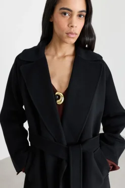 Cappotto in drap - Nero