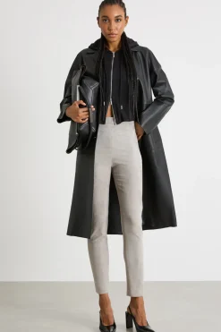 Cappotto in pelle - Nero