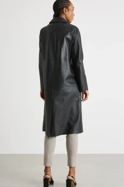 Cappotto in pelle - Nero