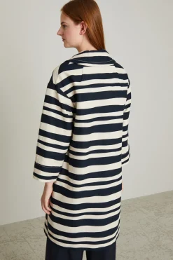 Cappotto in stuoia - Nero Beige