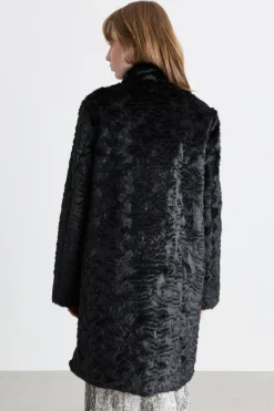 Cappotto in tessuto morbido - Nero
