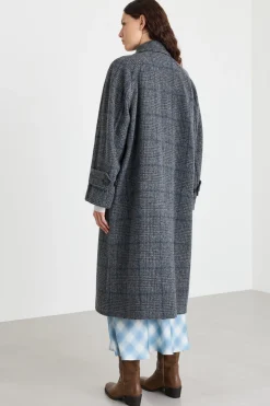 Cappotto lungo in tweed - Grigio